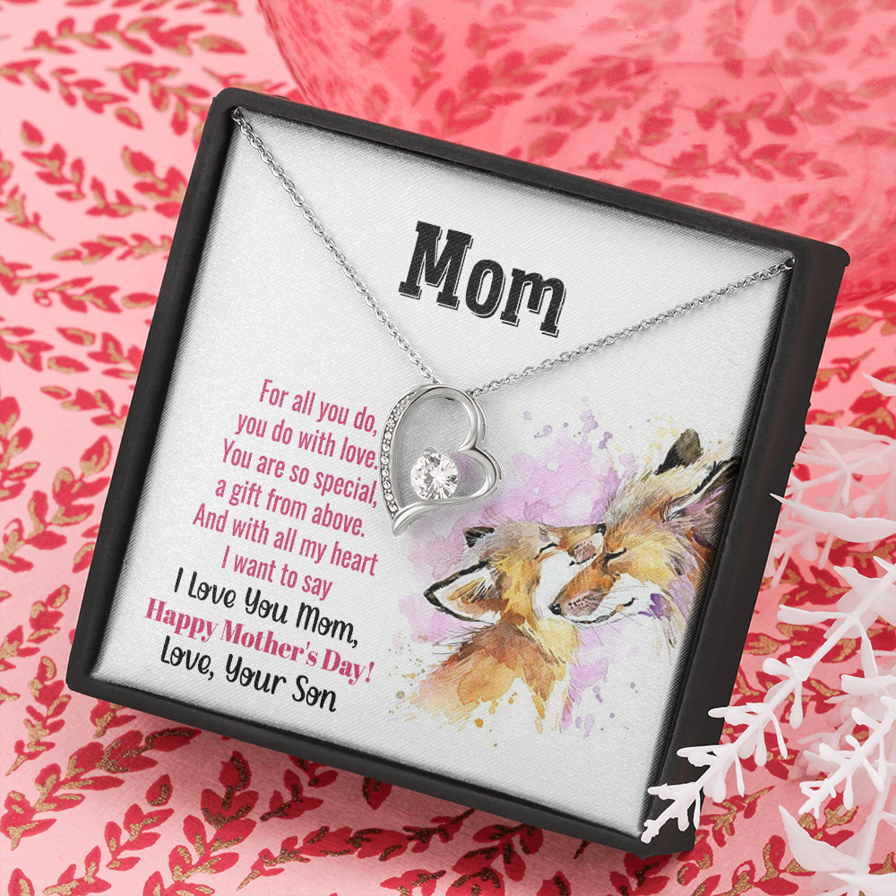 Happy Mother's Day, A Gift From Above, Forever Love Necklace From Son