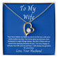 To My Wife Forever Love Necklace