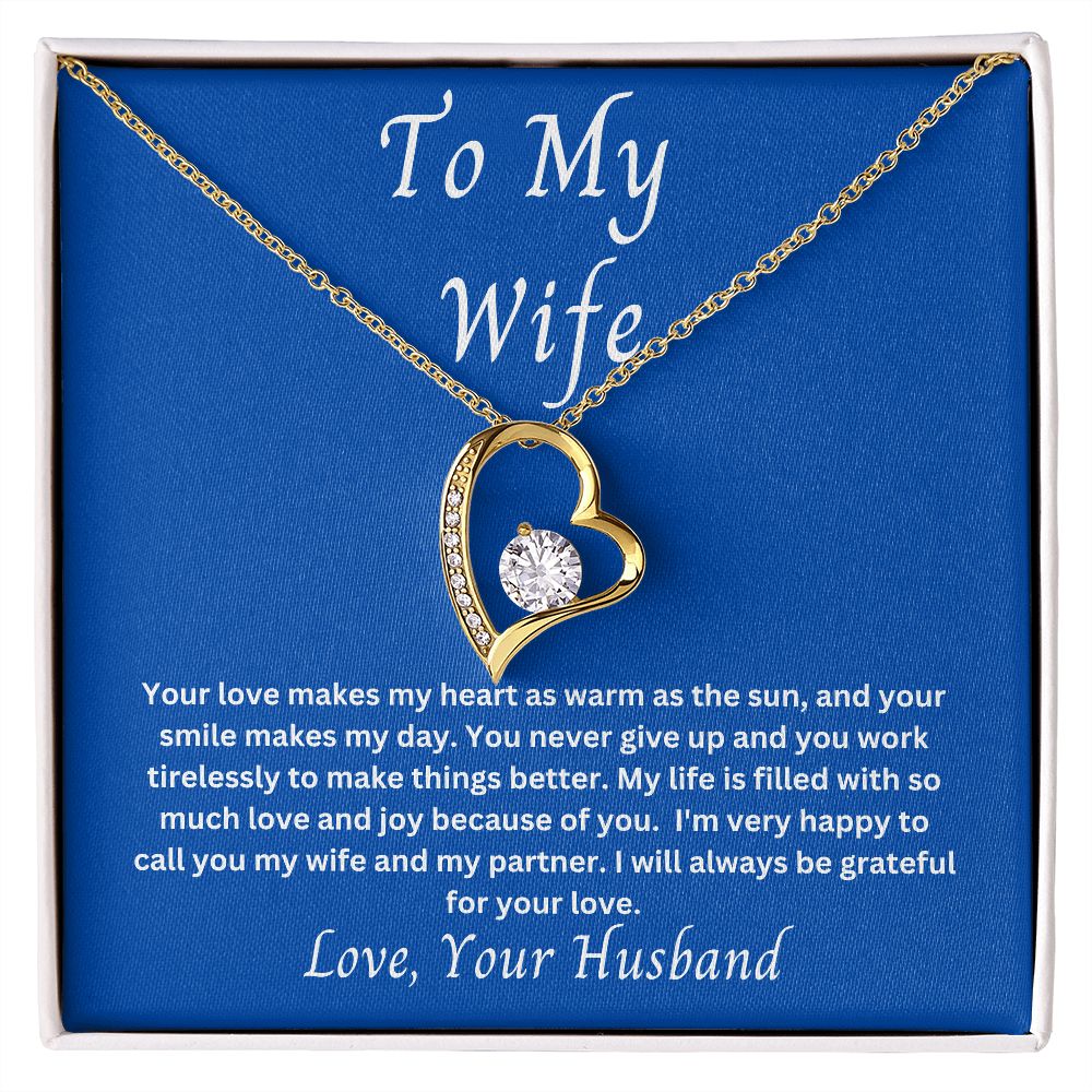 To My Wife Forever Love Necklace
