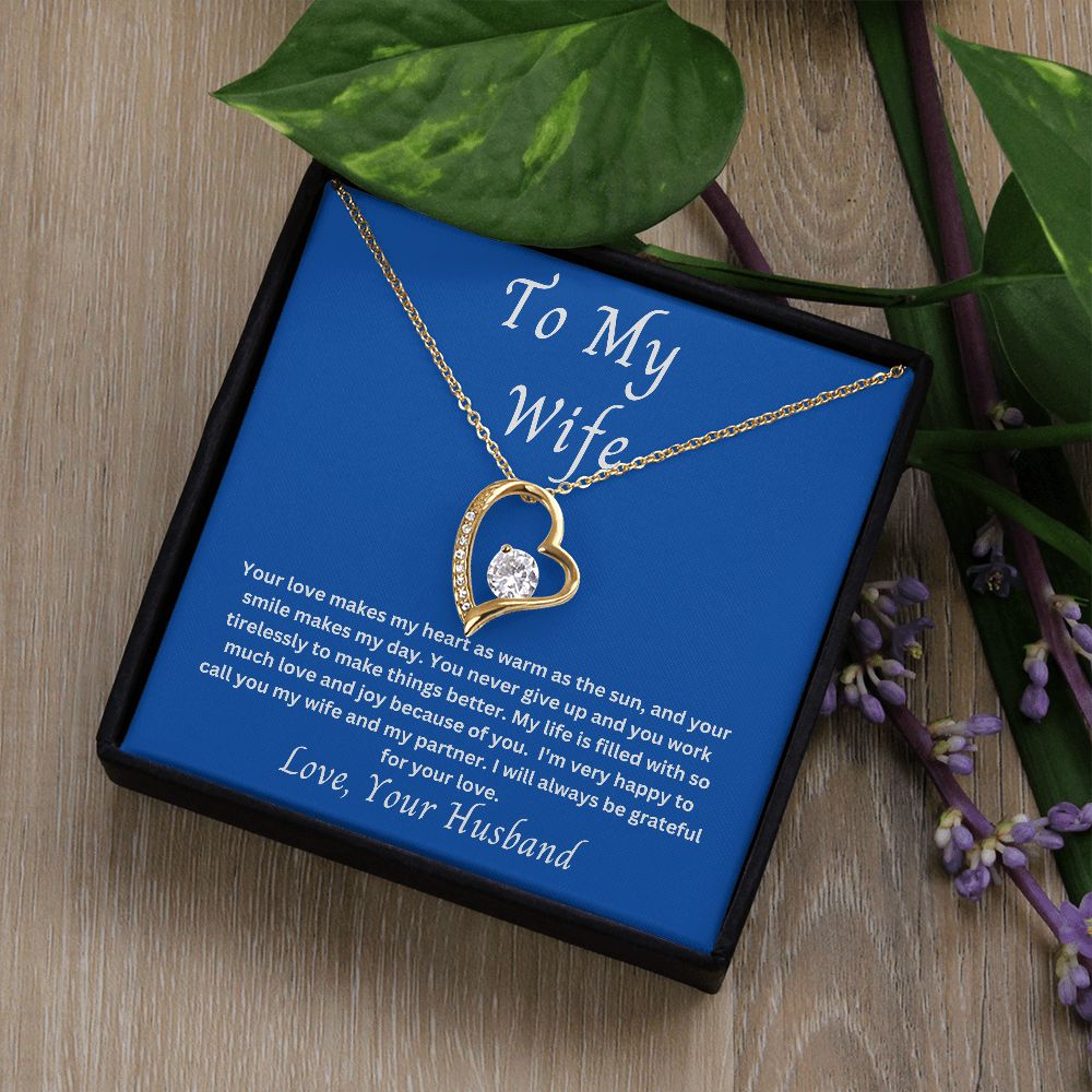 To My Wife Forever Love Necklace