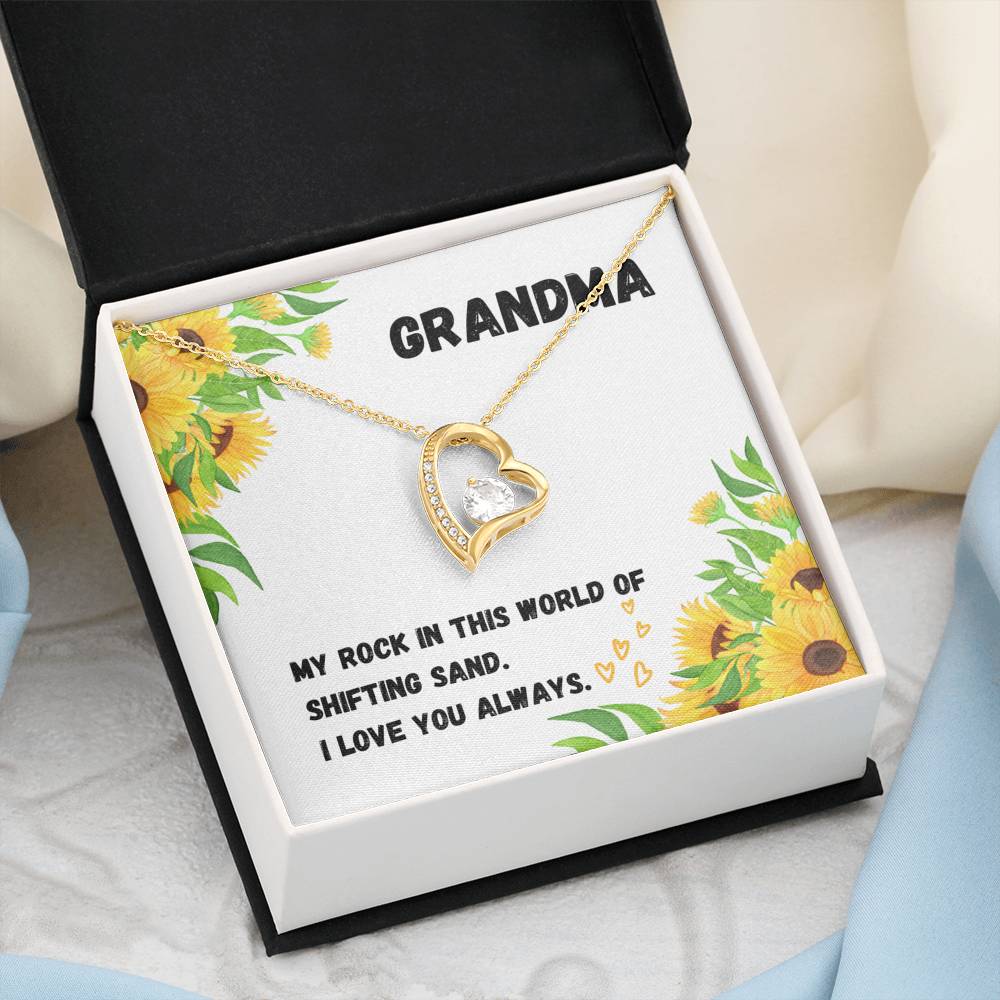 Grandma, My Rock, Forever Love Necklace