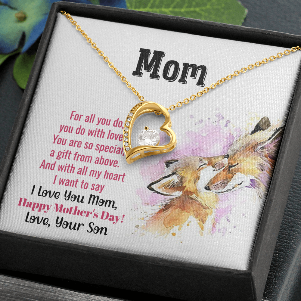 Happy Mother's Day, A Gift From Above, Forever Love Necklace From Son