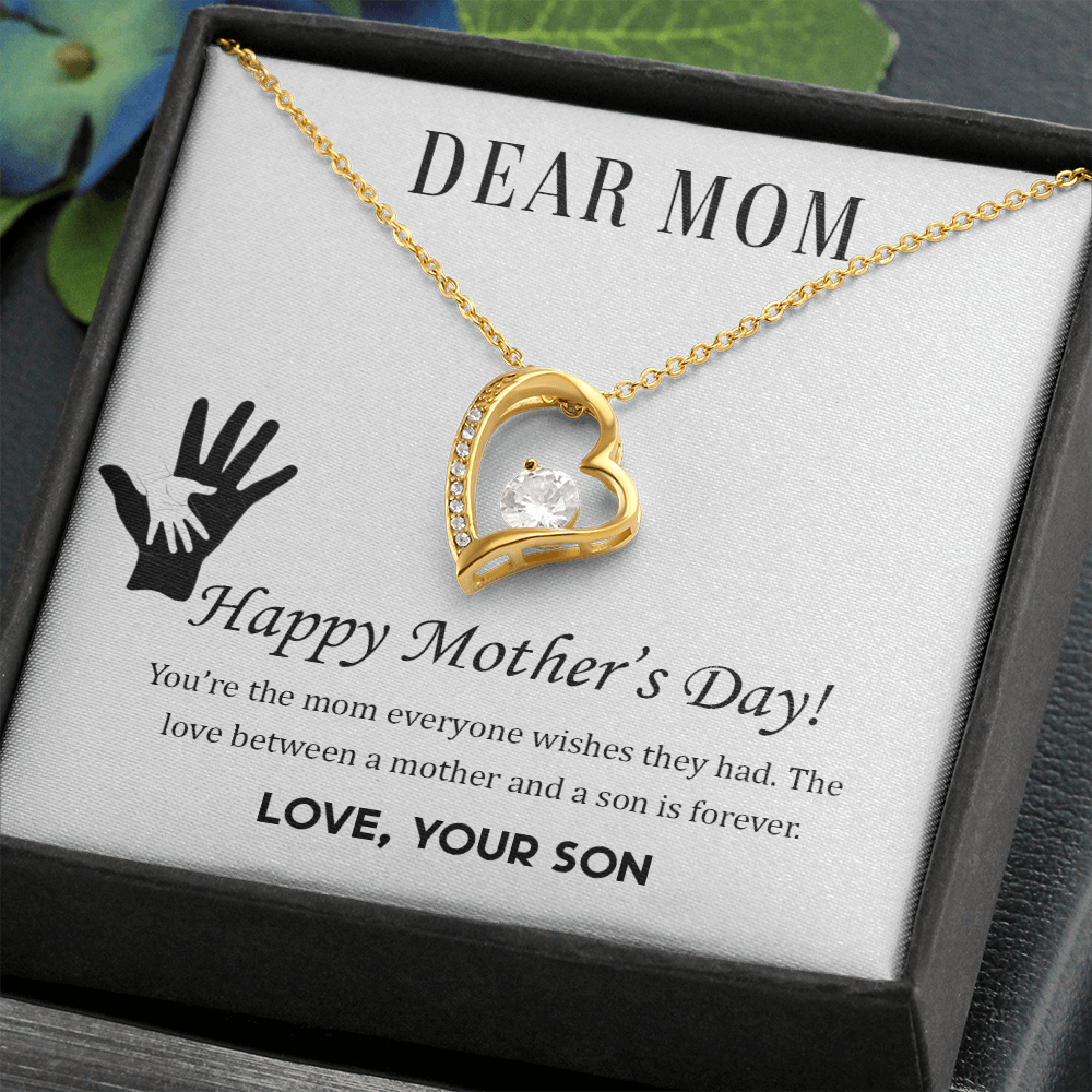 Happy Mother's Day, The Mom Everyone Wishes They Had,  Forever Love Necklace From Son