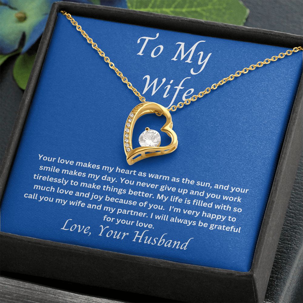 To My Wife Forever Love Necklace