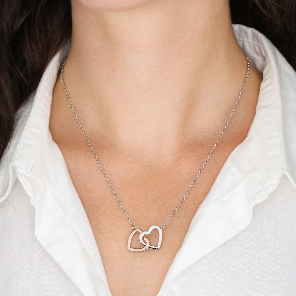 Daughter, You Will Always Have Me, Interlocking Hearts Necklace, From Mom