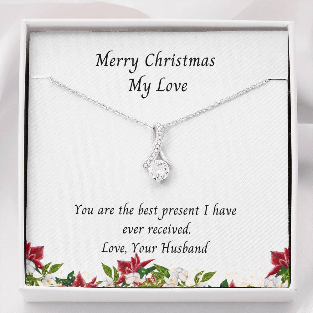 Wife, Merry Christmas My Love, Alluring Beauty Necklace