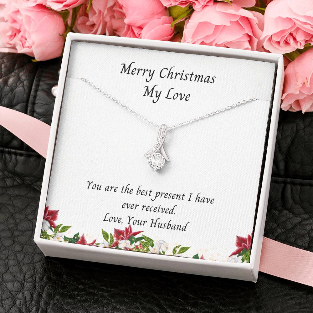 Wife, Merry Christmas My Love, Alluring Beauty Necklace