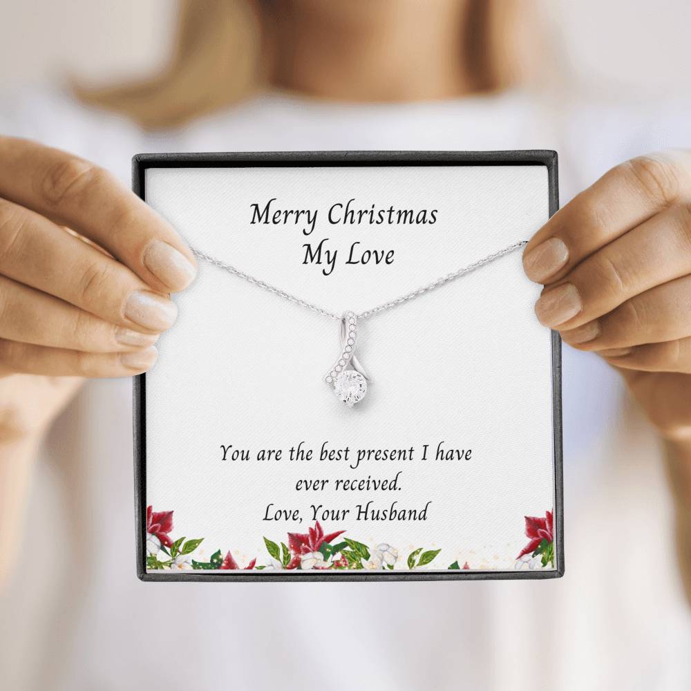 Wife, Merry Christmas My Love, Alluring Beauty Necklace