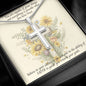 Cross Necklace with Message Card, Gift for Her, Faith, Christian Gifts