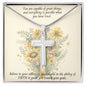 Cross Necklace with Message Card, Gift for Her, Faith, Christian Gifts