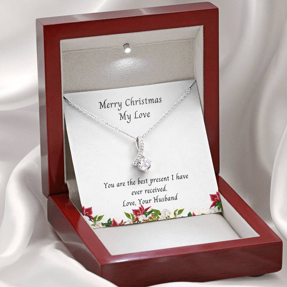 Wife, Merry Christmas My Love, Alluring Beauty Necklace