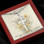 Cross Necklace with Message Card, Gift for Her, Faith, Christian Gifts