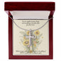 Cross Necklace with Message Card, Gift for Her, Faith, Christian Gifts